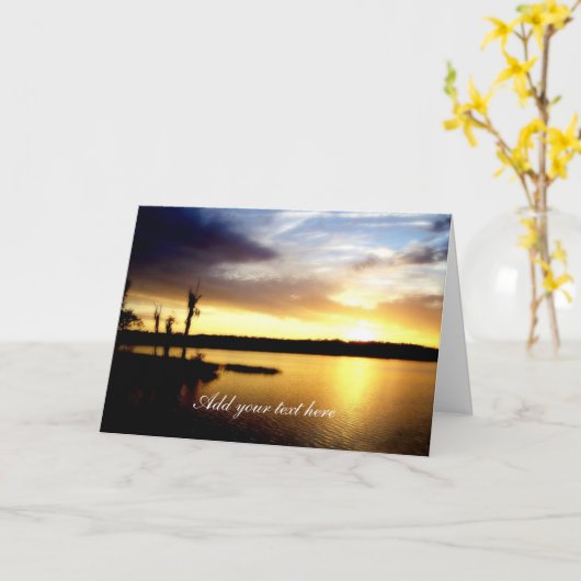 Florida Sunset Karte (Gelbe Blume)