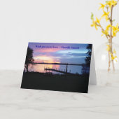 Florida Sunset Karte (Gelbe Blume)