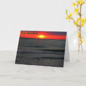 Florida Sunset Karte (Gelbe Blume)