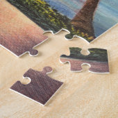 Florida Sunset mit Palmen bunt Puzzle (Seite)