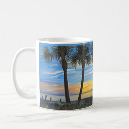 FLORIDA SUNSET PALM BÄUME KAFFEE TASSE