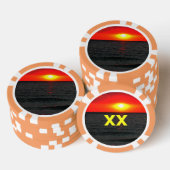 Florida Sunset Pokerchips (Stapel)