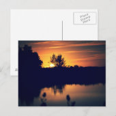 Florida Sunset Postcard Postkarte (Vorne/Hinten)