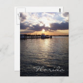 Florida Sunset Postcard Postkarte (Vorne/Hinten)