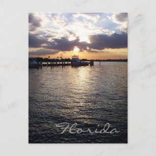 Florida Sunset Postcard Postkarte