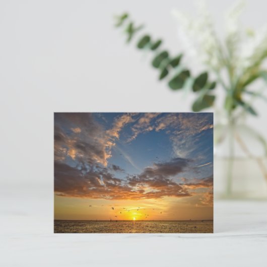 Florida Sunset - Postkarte (Stehend Vorderseite)
