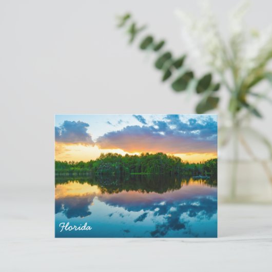 Florida Sunset Postkarte (Stehend Vorderseite)