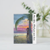 Florida Sunset Postkarte (Stehend Vorderseite)