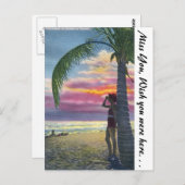Florida Sunset Postkarte (Vorne/Hinten)