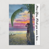 Florida Sunset Postkarte (Vorderseite)