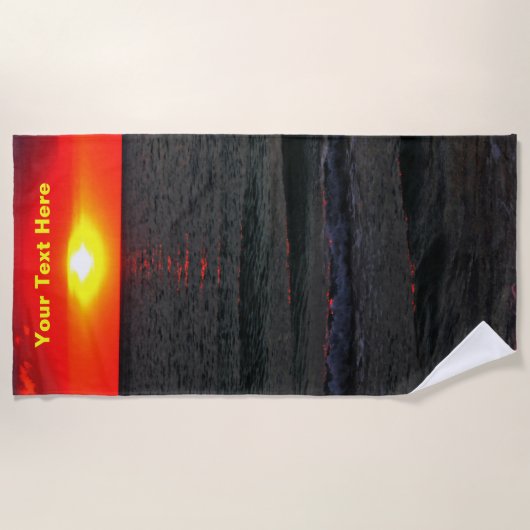 Florida Sunset Strandtuch (Vorderseite)