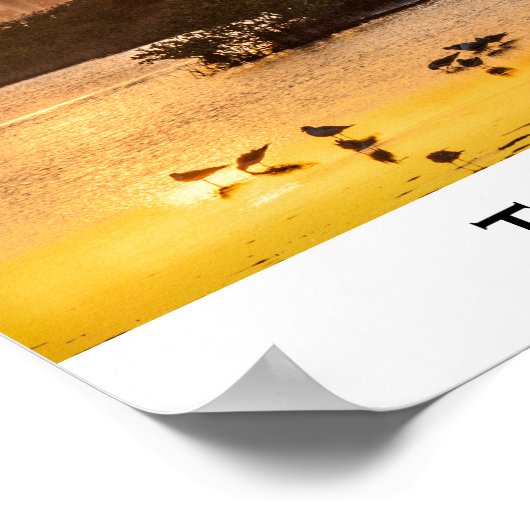 Florida Sunset Travel Fotografy - Titusville Poster (Ecke)