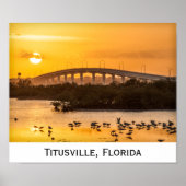Florida Sunset Travel Fotografy - Titusville Poster (Vorne)
