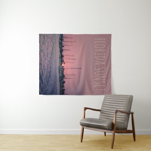 Florida Sunset Wandteppich (Beispiel (Horizontal))