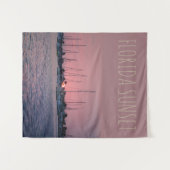 Florida Sunset Wandteppich (Vorderseite (Horizontal))