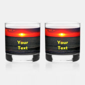 Florida Sunset Whiskyglas (Vorderseite)