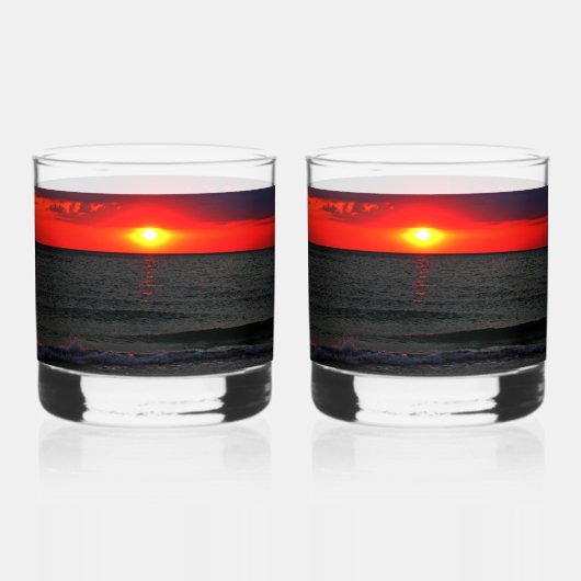 Florida Sunset Whiskyglas (Rückseite)