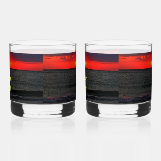 Florida Sunset Whiskyglas (Links)