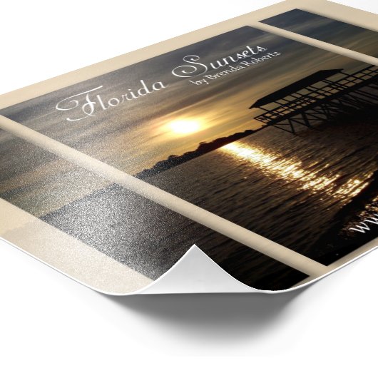 Florida Sunsets Fotodruck (Ecke)