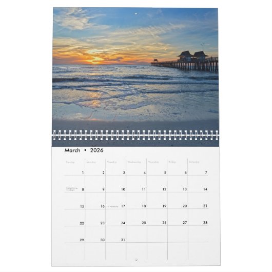 Florida Sunsets Kalender (Mär 2026)