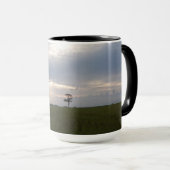 Florida Sunshine on lone pine tree Nature Foto Tasse (VorderseiteRechts)
