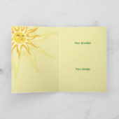 Florida Sunshine & Orange Grüße Karte (Innenseite)