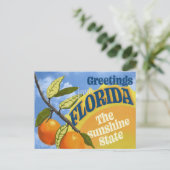 Florida Sunshine Postcard Postkarte (Stehend Vorderseite)