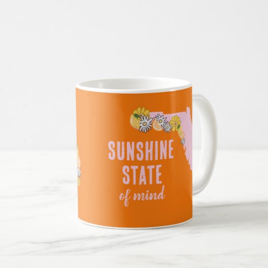 Florida Sunshine Staat des Geistes Kaffeetasse (VorderseiteRechts)
