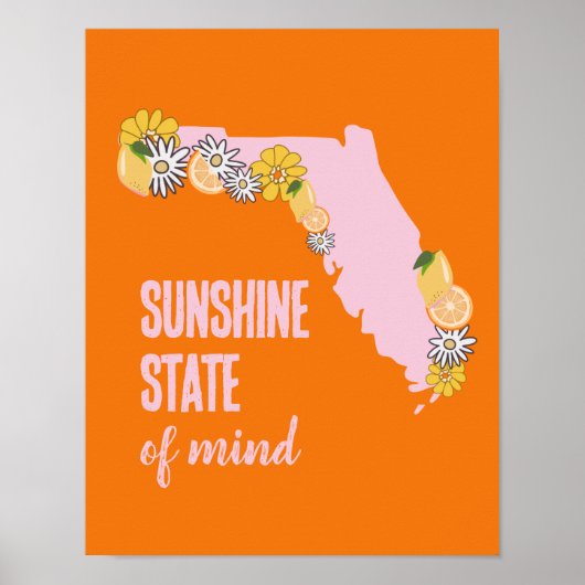Florida Sunshine Staat des Geistes Poster (Vorne)