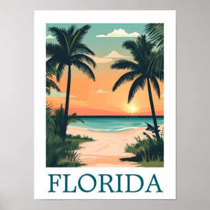 Florida Sunshine State – Tropisches Strandparadies Poster