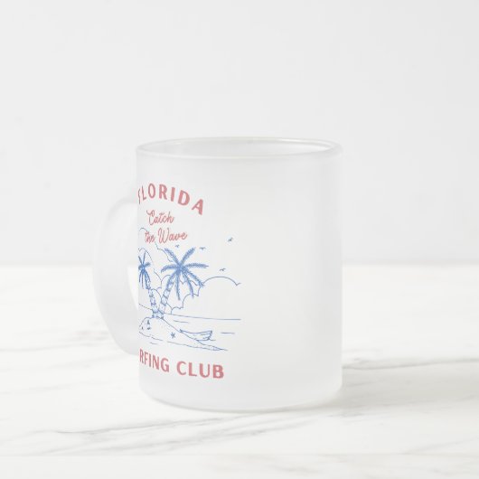 Florida Surf Mattierte Tasse (Vorderseite Links)