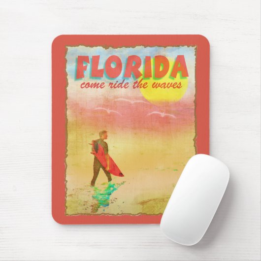 Florida Surfer Mousepad (Mit Mouse)
