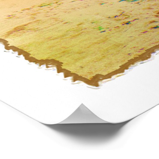 Florida Surfer Poster (Ecke)