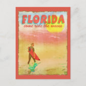 Florida Surfer Postkarte (Vorderseite)