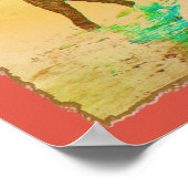 Florida Surfer Vintag Style Poster (Ecke)