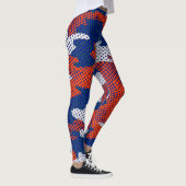 Florida Swamp Gator Blue & Orange Camo  Leggings (Rechts)