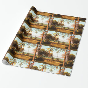 Florida-Szene von Albert Bierstadt Geschenkpapier