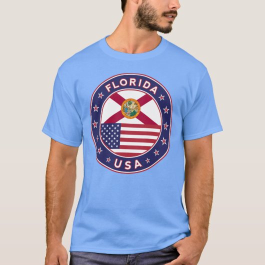 Florida t-shirt, blue Gedeiht, T-Shirt (Vorderseite)