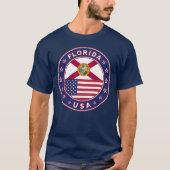 Florida, T - Shirt Florida, blau (Vorderseite)