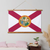 Florida Tapestry, Florida Flag Wandteppich Mit Holzrahmen (Schlafzimmer)