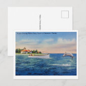 Florida-Tarpun-Fischerei Postkarte (Vorne/Hinten)