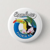 Florida-Tasten-Retro-Logo Button (Vorderseite)