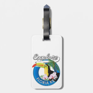 Florida-Tasten-Retro-Logo Gepäckanhänger