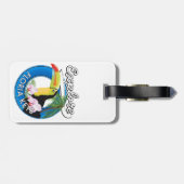 Florida-Tasten-Retro-Logo Gepäckanhänger (Rückseite horizontal)