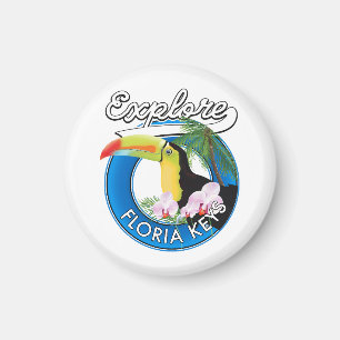 Florida-Tasten-Retro-Logo Magnet