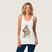 Florida Territory Giant Horse Conch Design Tank Top (Vorderseite Vollansicht)