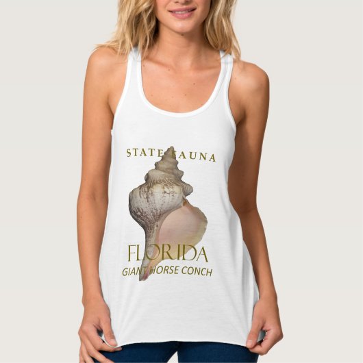 Florida Territory Giant Horse Conch Design Tank Top (Vorderseite)