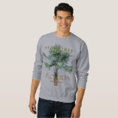 Florida Territory Sabal Palm Tree Design Sweatshirt (Vorne ganz)