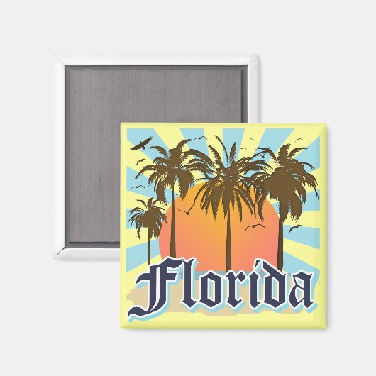 Florida The Sunshine Staat USA Magnet (Vorderseite/Rückseite)
