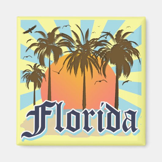 Florida The Sunshine Staat USA Magnet (Vorne)